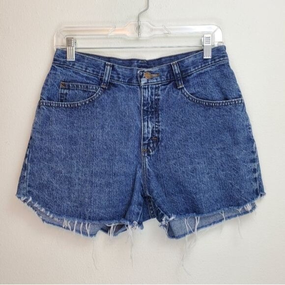 Vintage Riders by Lee custom raw hem jean shorts - Picture 1 of 12